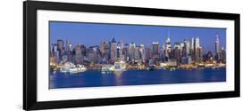 Manhattan, View of Midtown Manhattan across the Hudson River, New York, USA-Gavin Hellier-Framed Photographic Print