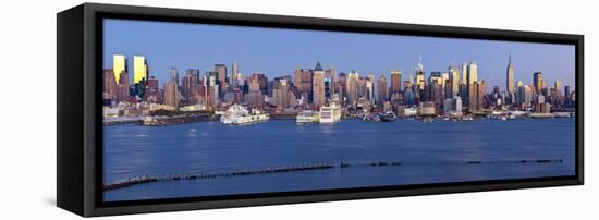 Manhattan, View of Midtown Manhattan across the Hudson River, New York, USA-Gavin Hellier-Framed Stretched Canvas