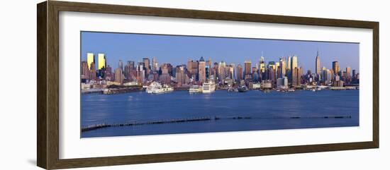 Manhattan, View of Midtown Manhattan across the Hudson River, New York, USA-Gavin Hellier-Framed Photographic Print