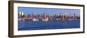 Manhattan, View of Midtown Manhattan across the Hudson River, New York, USA-Gavin Hellier-Framed Photographic Print