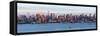 Manhattan, View of the Empire State Building and Midtown Manhattan across the Hudson River-Gavin Hellier-Framed Stretched Canvas