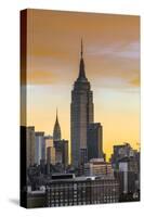 Manhattan, View of the Empire State Building and Midtown Manhattan across the Hudson River-Gavin Hellier-Stretched Canvas