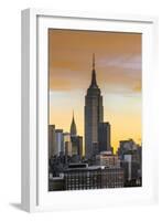 Manhattan, View of the Empire State Building and Midtown Manhattan across the Hudson River-Gavin Hellier-Framed Photographic Print