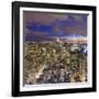 Manhattan View Towards Empire State Building at Sunset from Top of the Rock, at Rockefeller Plaza,-Gavin Hellier-Framed Photographic Print