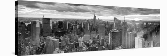 Manhattan View Towards Empire State Building at Sunset from Top of the Rock, at Rockefeller Plaza, -Gavin Hellier-Stretched Canvas