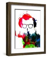 Manhattan Watercolor-Lora Feldman-Framed Art Print