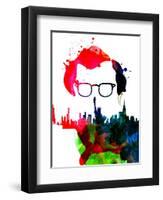 Manhattan Watercolor-Lora Feldman-Framed Art Print