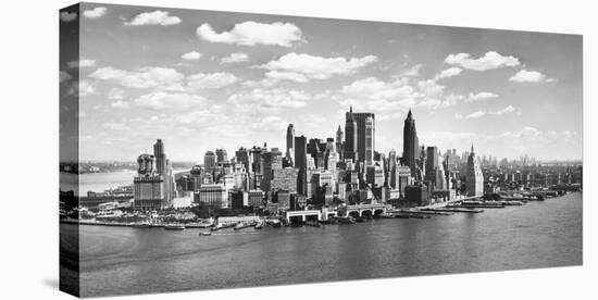 Manhattan waterfront, NYC-null-Stretched Canvas