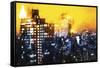 Manhattan Yellow Night-Philippe Hugonnard-Framed Stretched Canvas