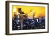 Manhattan Yellow Night-Philippe Hugonnard-Framed Giclee Print