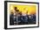 Manhattan Yellow Night-Philippe Hugonnard-Framed Giclee Print