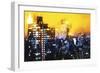 Manhattan Yellow Night-Philippe Hugonnard-Framed Giclee Print