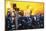 Manhattan Yellow Night-Philippe Hugonnard-Mounted Giclee Print