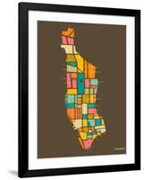 Manhattan-Jazzberry Blue-Framed Art Print