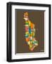 Manhattan-Jazzberry Blue-Framed Art Print