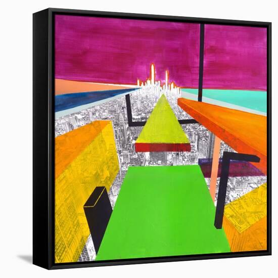 Manhatten-Clara Summer-Framed Stretched Canvas