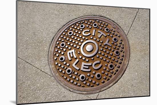 Manhole Cover In Chicago-Mark Williamson-Mounted Photographic Print