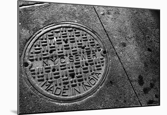 Manhole Cover NYC-null-Mounted Poster