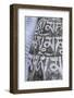 Mani Stone and prayer flag.-Lee Klopfer-Framed Photographic Print