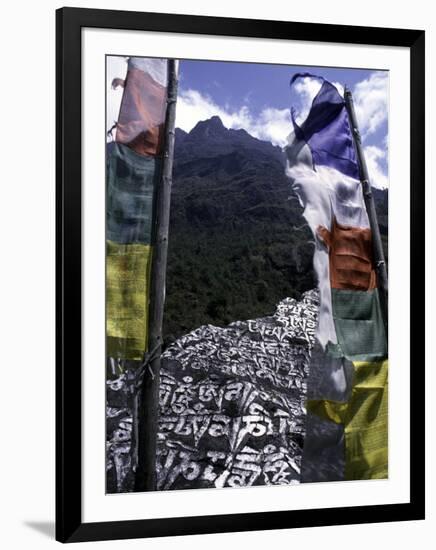 Mani Stone, Nepal-Michael Brown-Framed Premium Photographic Print