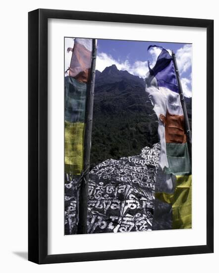 Mani Stone, Nepal-Michael Brown-Framed Photographic Print