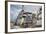 Mani Stones and prayer flags on a trail, Nepal.-Lee Klopfer-Framed Photographic Print