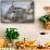 Mani Stones and prayer flags on a trail, Nepal.-Lee Klopfer-Framed Stretched Canvas displayed on a wall