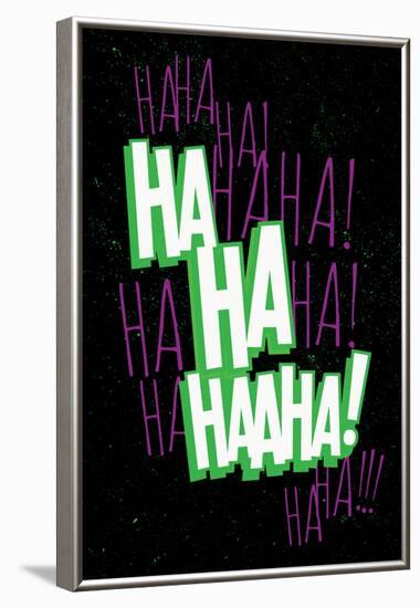 Maniacal Laugh (Green & Purple)-null-Framed Poster