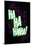Maniacal Laugh (Green & Purple)-null-Mounted Poster