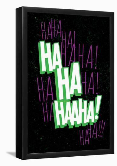 Maniacal Laugh (Green & Purple)-null-Framed Poster