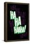 Maniacal Laugh (Green & Purple)-null-Framed Poster