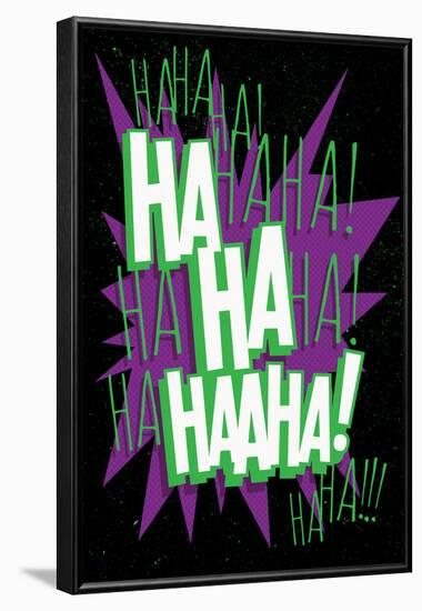 Maniacal Laugh Purple Shout Out-null-Framed Poster