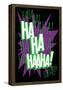 Maniacal Laugh Purple Shout Out-null-Framed Poster