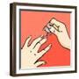 Manicure-Alena Kozlova-Framed Art Print