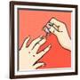 Manicure-Alena Kozlova-Framed Art Print