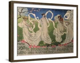 Manifesto for the Turin Exposition, 1902-Leonardo Bistolfi-Framed Giclee Print