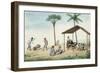 Manila and it's Environs: a Foodstall on a Street-Jose Honorato Lozano-Framed Giclee Print