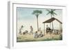 Manila and it's Environs: a Foodstall on a Street-Jose Honorato Lozano-Framed Giclee Print