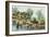 Manila and it's Environs: a Scene on the Pasig River-Jose Honorato Lozano-Framed Giclee Print
