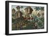 Manila and it's Environs: Huts of the Mountain Indians-Jose Honorato Lozano-Framed Giclee Print