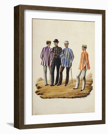 Manila and it's Environs: Mestizos Going to the Fiesta-Jose Honorato Lozano-Framed Giclee Print