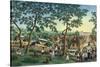 Manila and it's Environs: Outing to the Antipolo Fiesta-Jose Honorato Lozano-Stretched Canvas