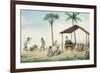 Manila and Its Environs: A Foodstall on a Street-Jose Honorato Lozano-Framed Giclee Print