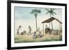 Manila and Its Environs: A Foodstall on a Street-Jose Honorato Lozano-Framed Giclee Print