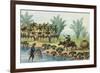 Manila and Its Environs: A Scene on the Pasig River-Jose Honorato Lozano-Framed Giclee Print