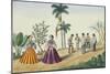 Manila and Its Environs: Filipinos Playing Football-Jose Honorato Lozano-Mounted Giclee Print