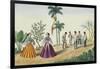 Manila and Its Environs: Filipinos Playing Football-Jose Honorato Lozano-Framed Giclee Print