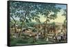 Manila and Its Environs: Outing to the Antipolo Fiesta-Jose Honorato Lozano-Framed Stretched Canvas