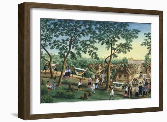 Manila and Its Environs: Outing to the Antipolo Fiesta-Jose Honorato Lozano-Framed Giclee Print