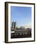 Manila Bay and City Skyline at Sunset, Manila, Philippines, Southeast Asia-Kober Christian-Framed Photographic Print